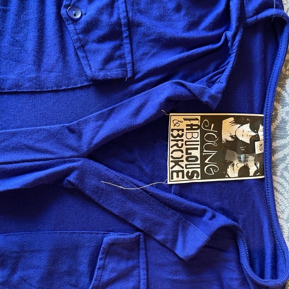 Young, Fabulous & Broke Electric Blue casual Women’s romper - Picture 7 of 7